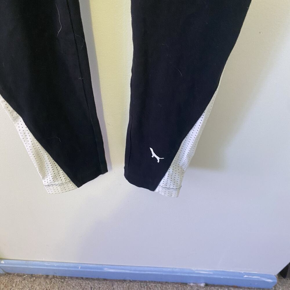Victoria’s Secret PINK Y2K Yoga Pants Black Gray Mesh XS Logo Lounge Athleisure - Picture 7 of 9